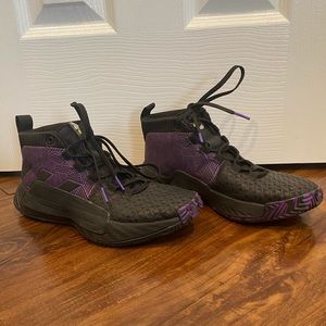 Black Panther Purple and Black Basketball Shoes